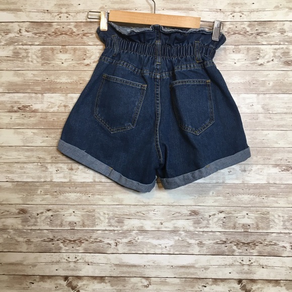 Wear Jeans Paperbag High Waist Distressed Shorts - Picture 3 of 5